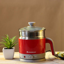 Load image into Gallery viewer, LUXE Multicook Stainless Steel 1.2 L Electric Kettle, 1000W, Red