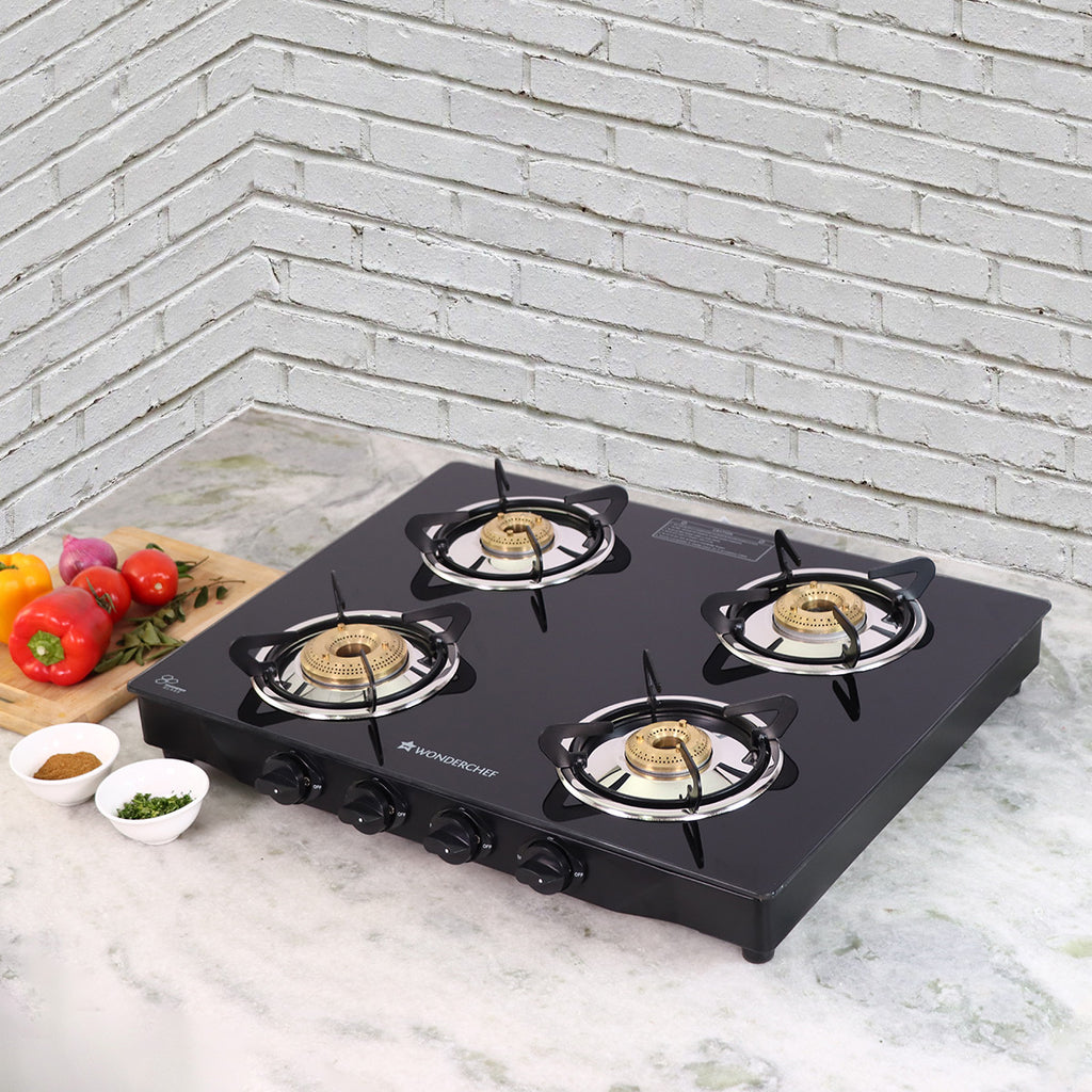 Stainless steel flat shop cooktop