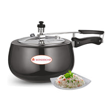 Load image into Gallery viewer, Raven Induction Base 3L Hard Anodized Pressure Cooker With Inner Lid, Black