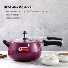 Load image into Gallery viewer, Regalia Induction Base 5L Pressure Cooker with Inner Lid, 2 Years Warranty, Purple