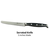 Serrated Knife 5 Inch Blade