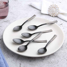 Load image into Gallery viewer, Roma Dinner Spoon - Black - Set of 6pcs