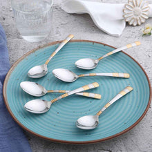 Load image into Gallery viewer, Roma Dinner Spoon  - Gold Plated - Set of 6pcs
