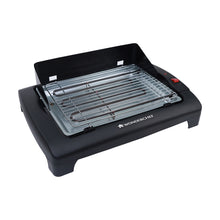 Load image into Gallery viewer, Smoky Grill Non-Stick Electric Barbeque(BBQ) with Adjustable Stand| Wide Grill Tray| Smoke Free Griller, Frying, Tandoori Maker for Indoor, Outdoor, Camping, Parties| Portable, Sleek &amp; Compact, Lightweight Appliance| 2000 Watt| 1 Year Warranty