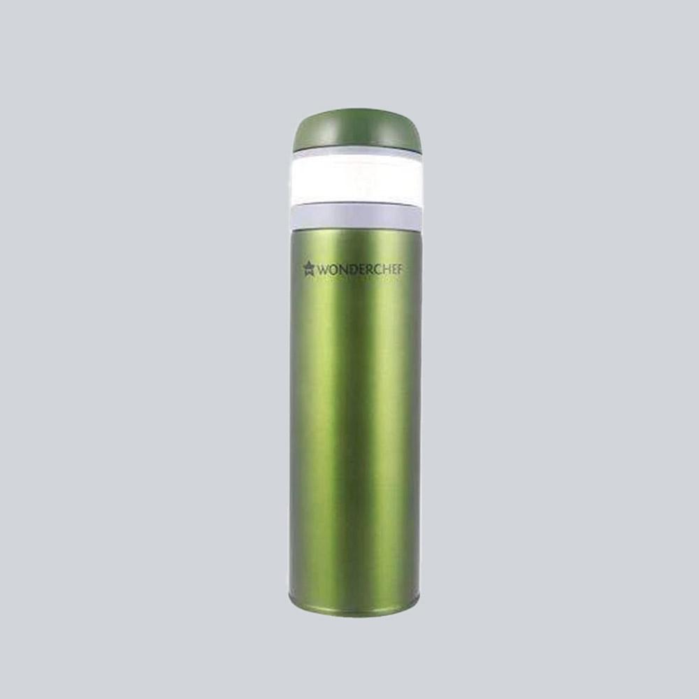 Uni-Bot, 500ml, Olive Green, Double Wall Stainless Steel Vacuum Insulated Hot and Cold Flask, Ultra Light, Spill and Leak Proof, 2 Years Warranty