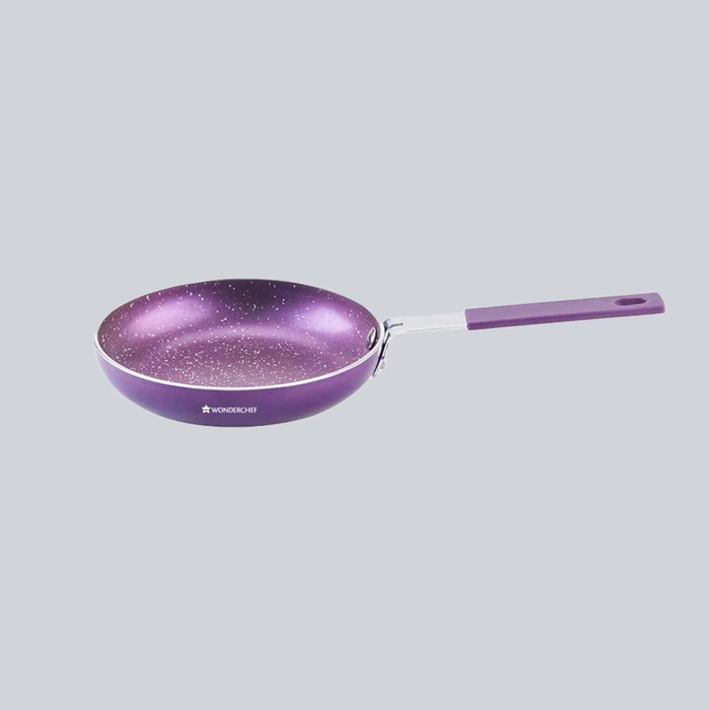 Orchid 14 cm Mini Frying pan, Non - Stick Meta Tuff, Soft Touch Handle, Pure grade Aluminum