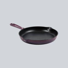 Load image into Gallery viewer, Ferro Cast-iron 26 cm Frying Pan, Corrosion-Resistant Coating, Compatible on Induction, 1.6 L, 5 Years Warranty, Purple