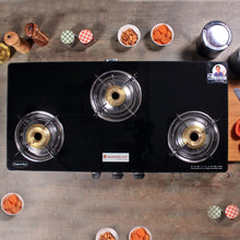 Load image into Gallery viewer, Wonderchef Cookware Wonderchef Zest Glass Cooktop 3 Burner