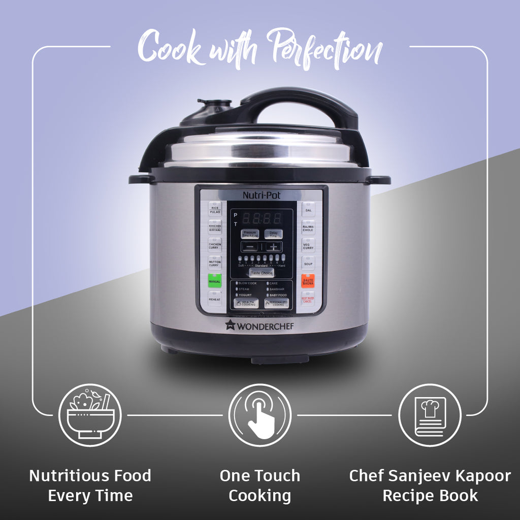 Nutri-Pot 3L Electric Pressure Cooker with 7-in-1 Functions