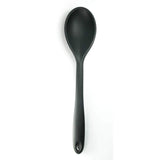 Waterstone Premium Food Grade Silicone Spoon, Black, Stainless Steel Core, Non-stick, Flexible, Heat Resistant, Stylish Design for Stirring, Folding, Mixing