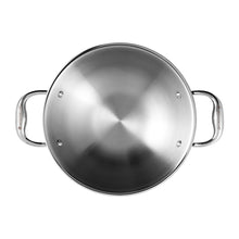 Load image into Gallery viewer, Nigella Stainless Steel 5L Inner Lid Pressure Cooker | Silver and Nigella Tri-ply Stainless Steel Kadhai 24 Cm | 2.6mm Thickness | Silver